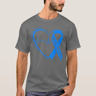 Camiseta Apoie a Conscientização da Diabetes Tipo 1 Fita Co