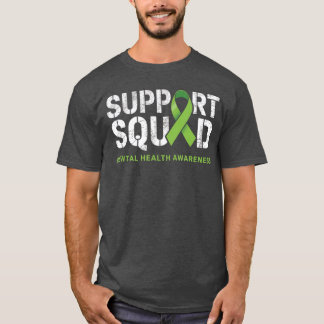 Camiseta Apoie a Equipe de Conscientização da Saúde Mental