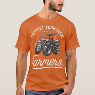 Camiseta Apoie a Fazenda de Agricultura dos Agricultores Lo