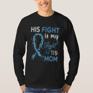 Camiseta Apoie A Luta Dele É Minha Luta T1D Mãe Diabetes Aw