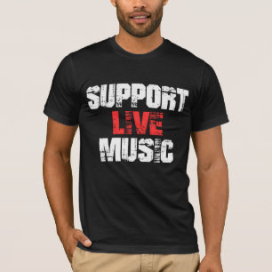 Camiseta Apoie a Música Ao Vivo