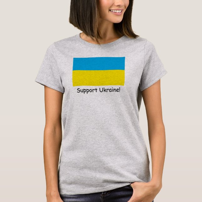 Camiseta Apoie a Ucrânia! (Frente)