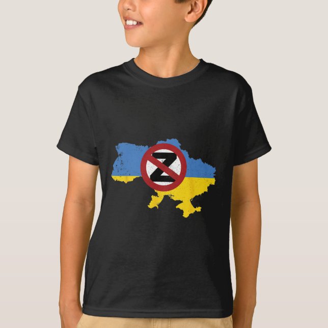 Camiseta Apoie a Ucrânia Eu Estou Com a Ucrânia 2  (Frente)