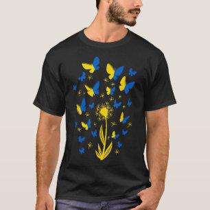 Camiseta Apoie a Ucrânia Eu Estou Com a Ucrânia Mulheres Bo