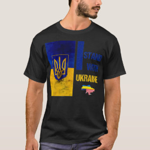 Camiseta apoie a Ucrânia Eu Estou com a Ucrânia ucraniano c