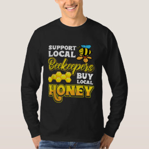 Camiseta Apoie Apicultores Locais Compre Mel Local Salve Os