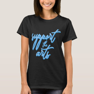 Camiseta Apoie as Artes (azul pastel)