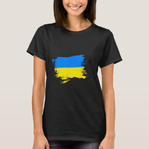 Camiseta Apoie Bandeira da Ucrânia Orgulho Ucraniano Coraçã