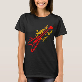 Camiseta Apoie Música Local Durma Com Bandas De Um Músico S