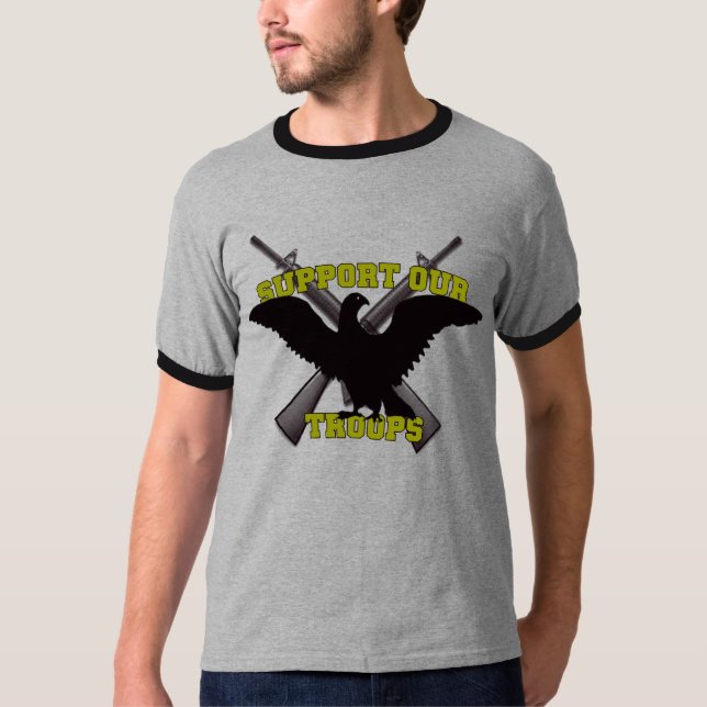Camiseta Apoie Nossas Tropas (Frente)
