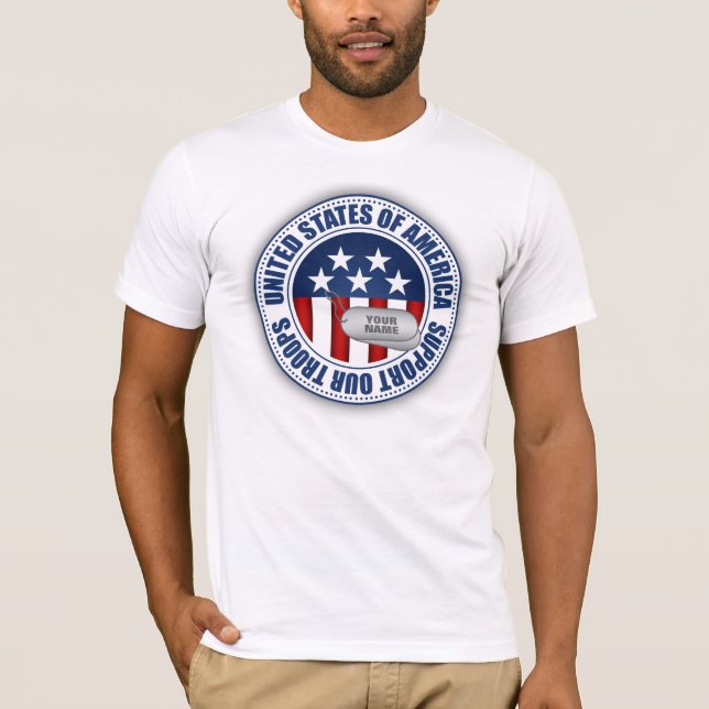 Camiseta Apoie nossas tropas (Frente)
