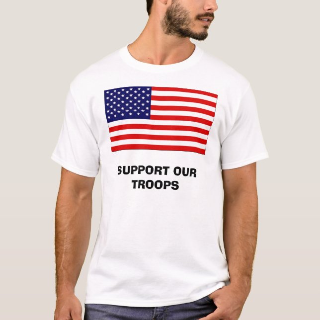 CAMISETA APOIE NOSSAS TROPAS (Frente)