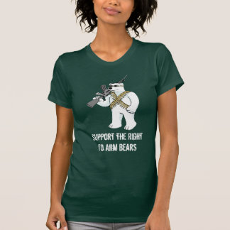 Camiseta Apoie o direito de armar ursos