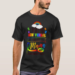 Camiseta Apoie o Mês do Autismo Eu Talvez Não Verbal Auti