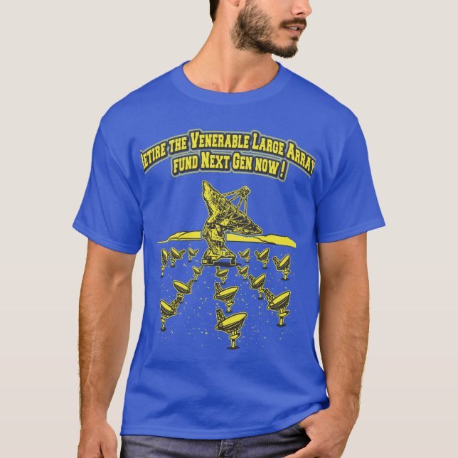 Camiseta Apoie o NRAO! Oferecer suporte ao VLA da próxima g (Frente)