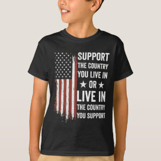 Camiseta Apoie O País Em Que Você Vive No País Que Você Ap