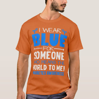 Camiseta Apoie o Tipo 1 da Campanha de Consciência da Diabe