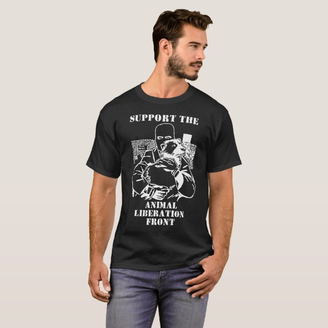 Camiseta APOIE o vegan Unis de ALF da parte dianteira de (Frente Completa)