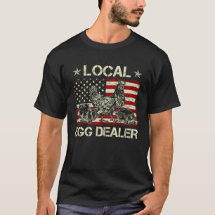 Camiseta Apoie os Vendedores de Ovos Agricultores Locais F