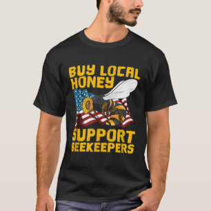 Camiseta Apoie Seu Apicultor Local  Salve Abelhas Compre Me