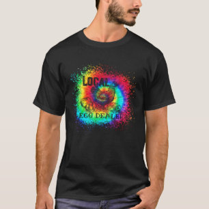 Camiseta Apoie Seu Negociante Local de Ovos Galinha Tie Dy