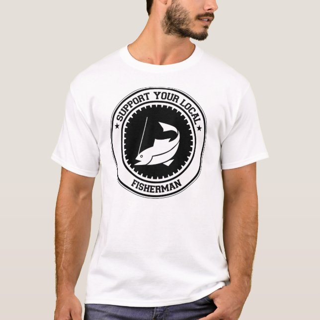 Camiseta Apoie seu pescador local (Frente)