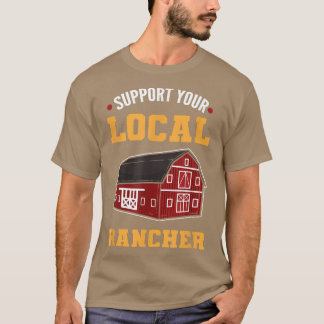 Camiseta Apoie sua agricultura local de fazendeiros