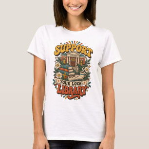 Camiseta Apoie sua biblioteca local