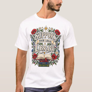 Camiseta Apoie sua biblioteca local