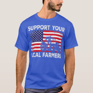 Camiseta Apoie Sua Fazenda De Agricultores Locais Fa Patrió