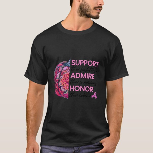 Camiseta Apoiem Os Combatentes Admire Os Sobreviventes Honr (Frente)