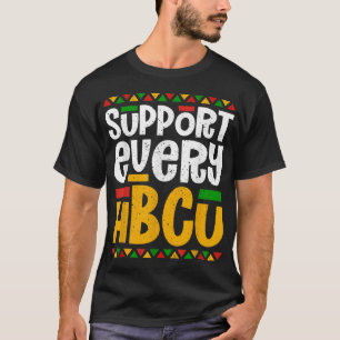 Camiseta Apoio A Cada Colégio Negro Histórico Hbcu