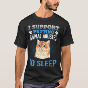 CAMISETA APOIO A COLOCAR ABUSOS ANIMAIS PARA DORMIR