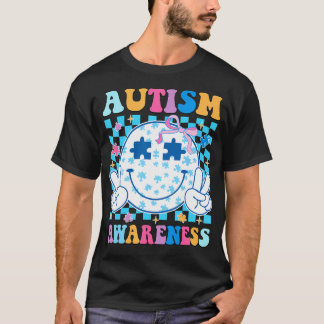 Camiseta Apoio à Consciência do Autismo Quebra-Cabeça Aceit
