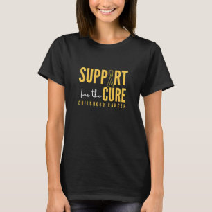 Camiseta apoio à cura.InfânciaCâncer.MulheresT-Camisa