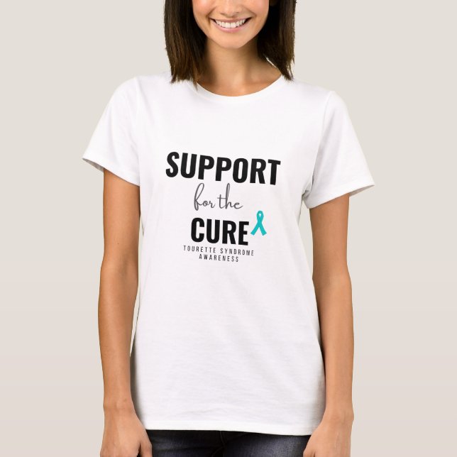 Camiseta apoio à cura T-Shirt feminina de Tourette (Frente)