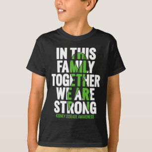 Camiseta Apoio à Doença - Consciência da Doença Renal Famil