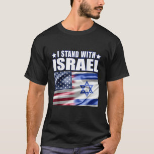 Camiseta Apoio a Israel Eu Estou com Israel 