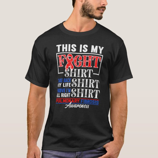 Camiseta Apoio à Luta Contra a Doença Pulmonar Fibras Pulmo (Frente)