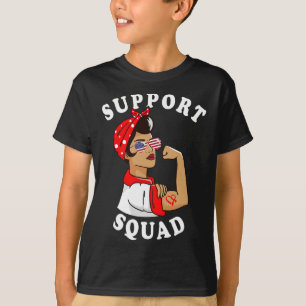 Camiseta Apoio a Mulheres Esquadrão Pulmas Doenças Cardíaca