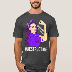 Camiseta Apoio à Sensibilização Indestrutível do Guerreiro 