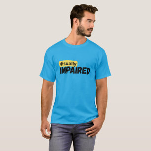 Camiseta apoio à sensibilização para as deficiências visuai