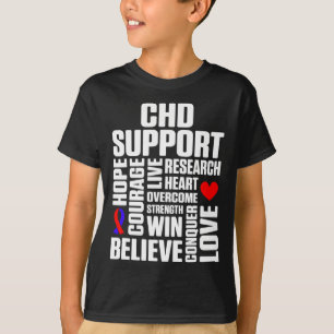 Camiseta Apoio a Sobreviventes de Defeito de Doença Cardíac