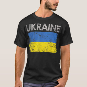 Camiseta Apoio à Ucrânia I com bandeira da Ucrânia