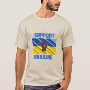 Camiseta Apoio à Ucrânia - Paz e Amor para a Ucrânia