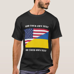 Camiseta Apoio americano ao Travesseiro decorativo da Ucrân