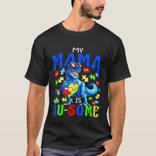 Camiseta Apoio ao Autismo Autista Minha Mamãe É Incrível Di