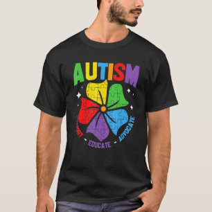 Camiseta Apoio ao Autismo Crianças Para Mãe Pai Conscientiz