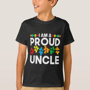 Camiseta Apoio ao autismo um tio orgulhoso neurodiversidade