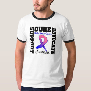 Camiseta Apoio ao cancer de mama masculino Advocate Cure
